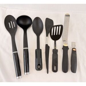 Kitchen Utensil Lot KitchenAid Tupperware Wilton Spatula Ladle Spoon Tools